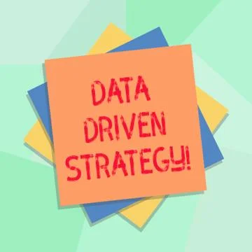 Conceptual hand writing showing Data Driven Strategy. Business photo showcasing 스톡 일러스트