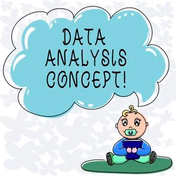 Conceptual hand writing showing Data Analysis Concept. Business photo text Stock-Illustration