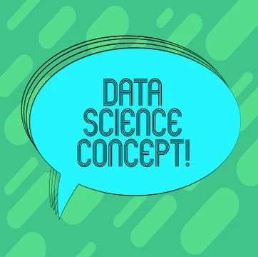Conceptual hand writing showing Data Science Concept. Business photo showcasing Illustrazione stock