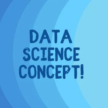 Conceptual hand writing showing Data Science Concept. Business photo showcasing Illustrazione stock