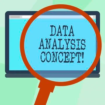 Conceptual hand writing showing Data Analysis Concept. Business photo text Stock Illustration