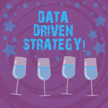 Conceptual hand writing showing Data Driven Strategy. Business photo text Stock Illustration