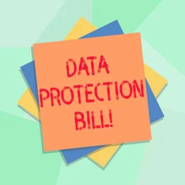 Conceptual hand writing showing Data Protection Bill. Business photo showcasing イラスト素材
