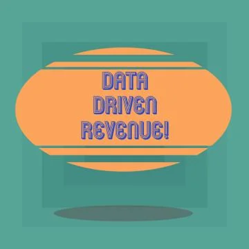 Conceptual hand writing showing Data Driven Revenue. Business photo text makes 스톡 일러스트
