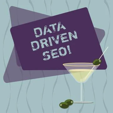 Conceptual hand writing showing Data Driven Seo. Business photo text Search 스톡 일러스트
