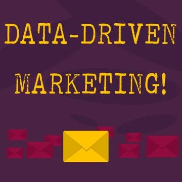 Conceptual hand writing showing Data Driven Marketing. Business photo text イラスト素材