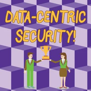 Conceptual hand writing showing Data Centric Security. Business photo showcasing イラスト素材