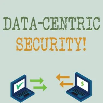 Conceptual hand writing showing Data Centric Security. Business photo showcasing イラスト素材