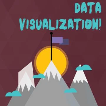 Conceptual hand writing showing Data Visualization. Business photo text Stock Illustration