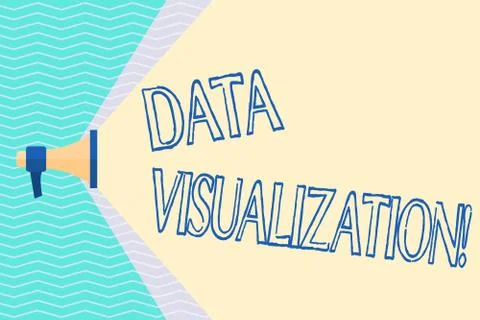 Conceptual hand writing showing Data Visualization. Business photo text Stock Illustration