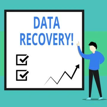 Conceptual hand writing showing Data Recovery. Business photo text process of Stockillustratie