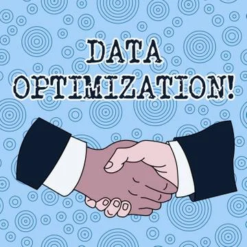 Conceptual hand writing showing Data Optimization. Business photo text process 库存插图