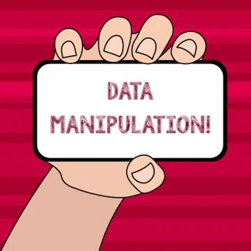 Conceptual hand writing showing Data Manipulation. Business photo text the Illustration