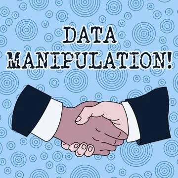 Conceptual hand writing showing Data Manipulation. Business photo text the Illustration