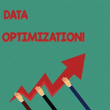 Conceptual hand writing showing Data Optimization. Business photo text process Stock Illustration