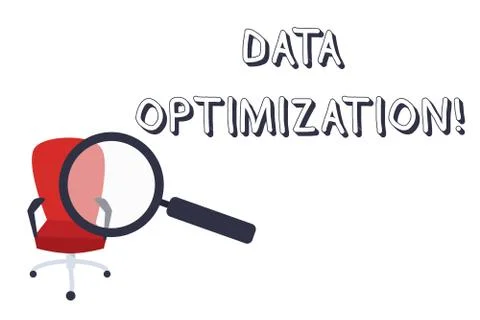 Conceptual hand writing showing Data Optimization. Business photo text process Illustrazione stock