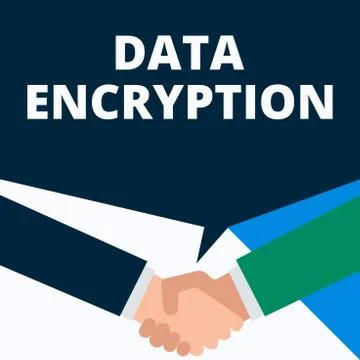 Conceptual hand writing showing Data Encryption. Business photo showcasing Stock Illustration