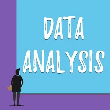 Conceptual hand writing showing Data Analysis. Business photo showcasing Stock Illustration