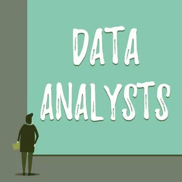 Conceptual hand writing showing Data Analysts. Business photo showcasing イラスト素材
