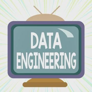 Conceptual hand writing showing Data Engineering. Business photo text data Stock Illustration