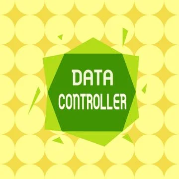 Conceptual hand writing showing Data Controller. Business photo text Stock Illustration