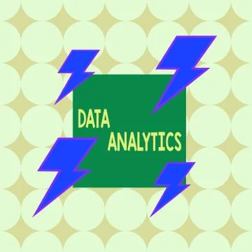 Conceptual hand writing showing Data Analytics. Business photo showcasing Stock Illustration