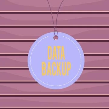 Conceptual hand writing showing Data Backup. Business photo text copy of Stock Illustration