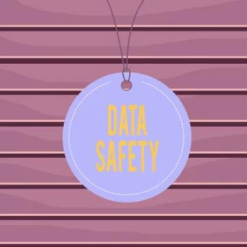 Conceptual hand writing showing Data Safety. Business photo text concerns Stockillustratie