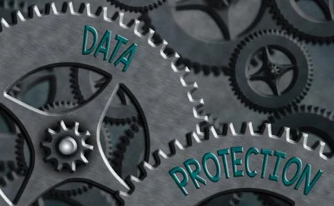 Conceptual hand writing showing Data Protection. Business photo showcasing Stock Illustration