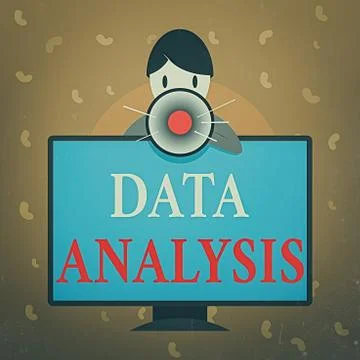 Conceptual hand writing showing Data Analysis. Business photo text Business Illustrazione stock