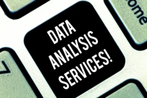 Conceptual hand writing showing Data Analysis Services. Business photo Stock Photos