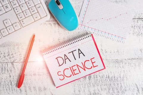 Conceptual hand writing showing Data Science. Business photo text Stock Photos