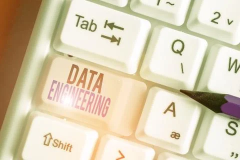 Conceptual hand writing showing Data Engineering. Business photo text data Stock Photos