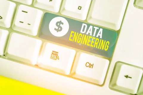 Conceptual hand writing showing Data Engineering. Business photo text data Stock Photos