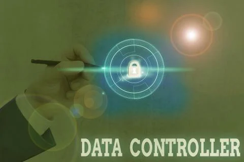 Conceptual hand writing showing Data Controller. Business photo showcasing Stockfoto's
