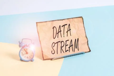 Conceptual hand writing showing Data Stream. Business photo text sequence of 写真素材