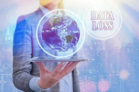 Conceptual hand writing showing Data Loss. Business photo showcasing process or Stock Photos