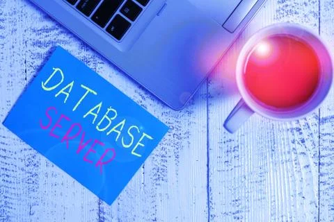 Conceptual hand writing showing Database Server. Business photo text uses a Stock Photos