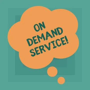 Conceptual hand writing showing On Deanalysisd Service. Business photo text Stock Illustration