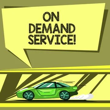 Conceptual hand writing showing On Deanalysisd Service. Business photo Stock Illustration