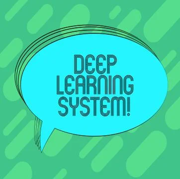 Conceptual hand writing showing Deep Learning System. Business photo showcasing 스톡 일러스트
