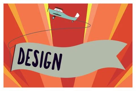Conceptual hand writing showing Design. Business photo showcasing plan drawing Stock Illustration