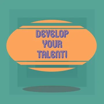 Conceptual hand writing showing Develop Your Talent. Business photo text improve 스톡 일러스트