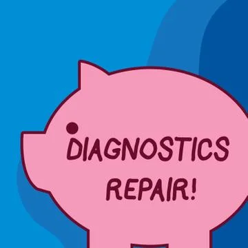 Conceptual hand writing showing Diagnostics Repair. Business photo text A Stockillustratie