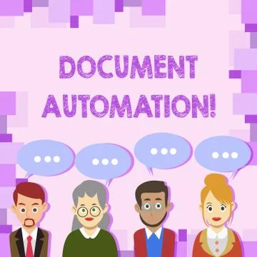 Conceptual hand writing showing Document Automation. Business photo showcasing イラスト素材