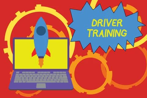 Conceptual hand writing showing Driver Training. Business photo showcasing イラスト素材