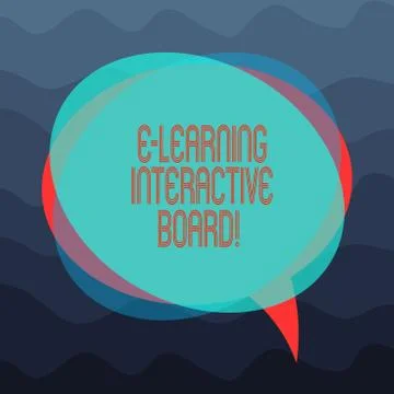 Conceptual hand writing showing E Learning Interactive Board. Business photo 스톡 일러스트