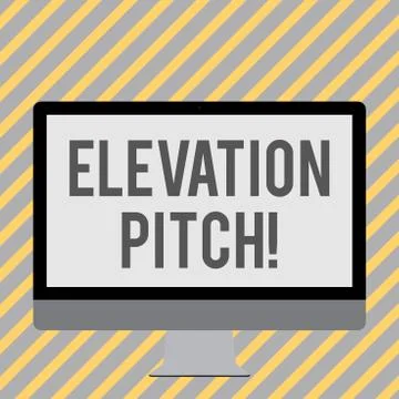 Conceptual hand writing showing Elevator Pitch. Business photo showcasing short 스톡 일러스트