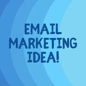 Conceptual hand writing showing Email Marketing Idea. Business photo showcasing Stock Illustration