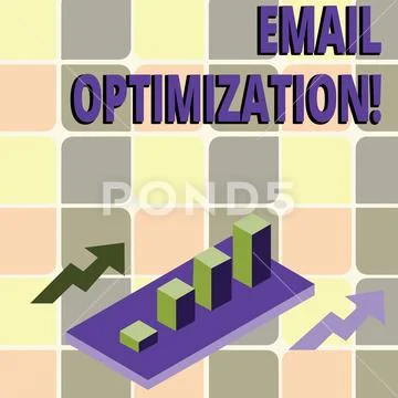 Conceptual hand writing showing Email Optimization. Business photo text email Stock Illustration